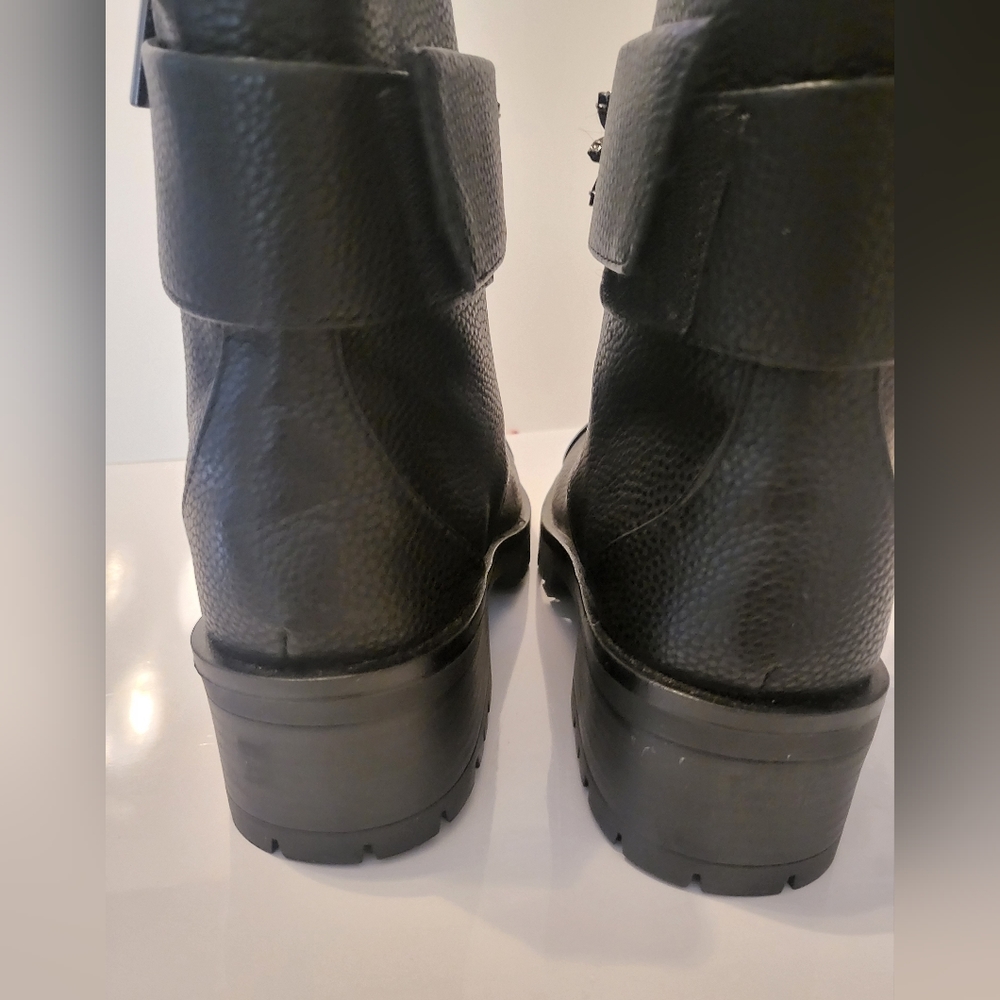 NWT Karl Lagerfeld Pippa Lug Sole Black Booties Ankle Boots Size 7 - Picture 5 of 14